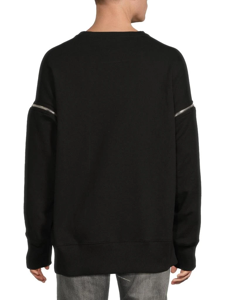 Givenchy Logo Removable Sleeve Cotton Sweatshirt 2