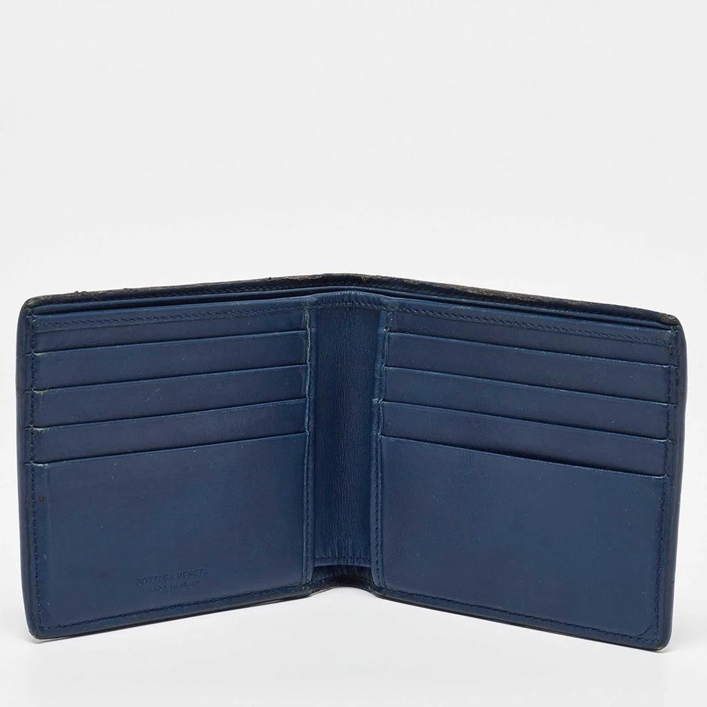 Bottega Veneta Bottega Veneta Blue Intrecciato Leather Bifold Wallet 4