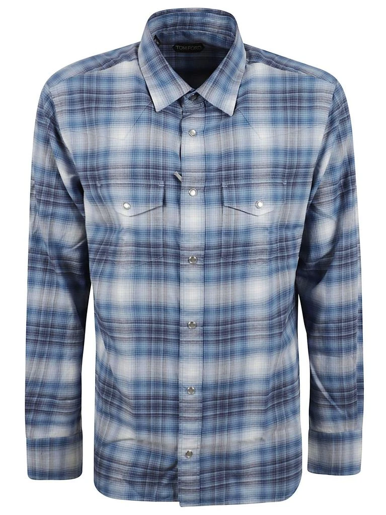 Tom Ford Tom Ford Long Sleeved Checked Shirt 1