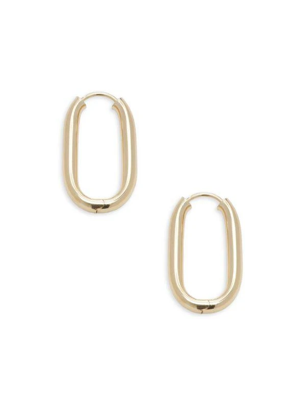 Saks Fifth Avenue 14K Yellow Gold Hoop Earrings 1