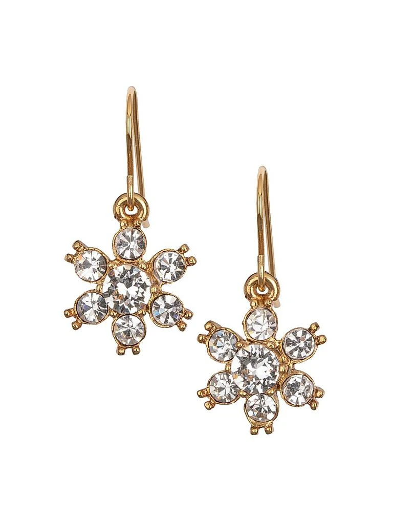 Jennifer Behr Vere 18K Gold-Plated
Glass Crystal Drop Earrings