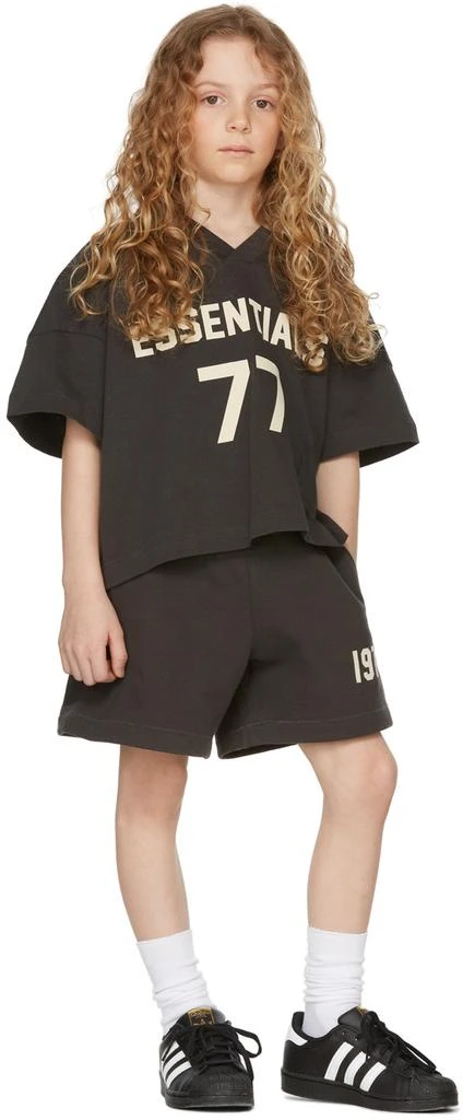 Essentials Kids Black Fleece '1977' Shorts 1