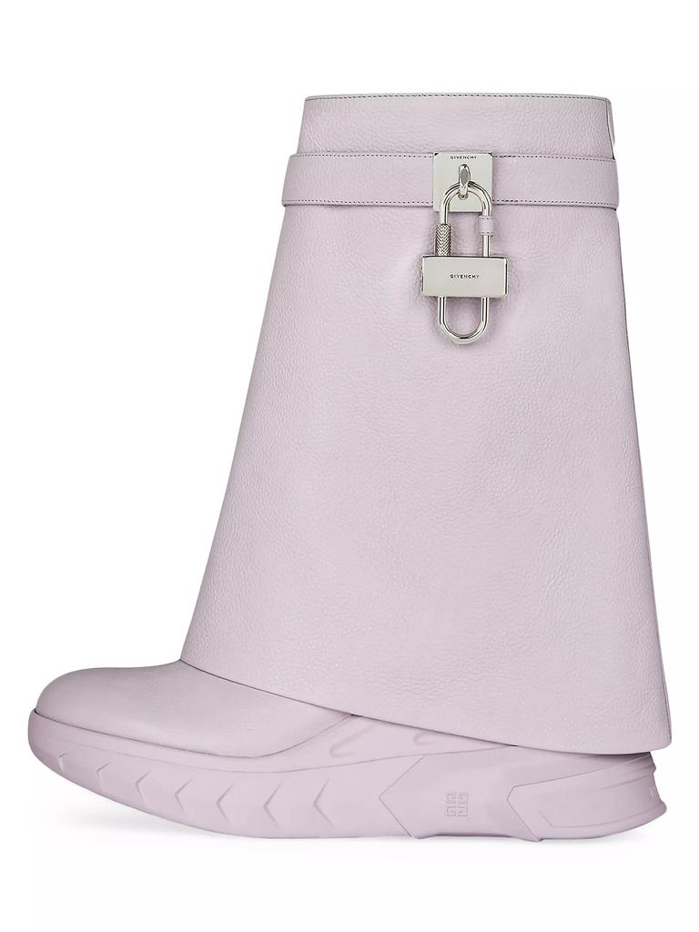 Givenchy Shark Lock Biker Low Heel Ankle Boots