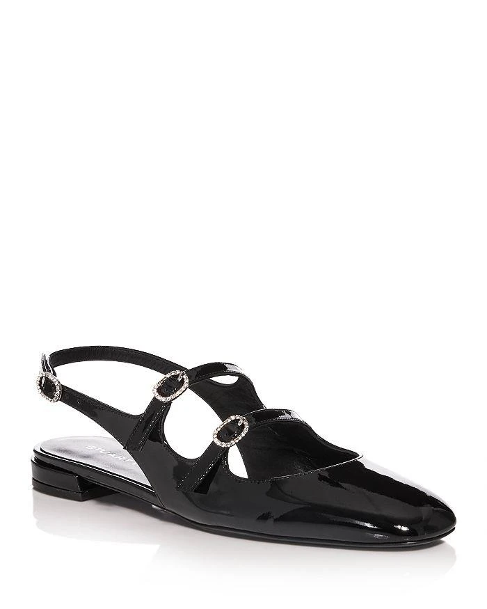 Stuart Weitzman Women's Claris Mary Jane Slingback Flats 1