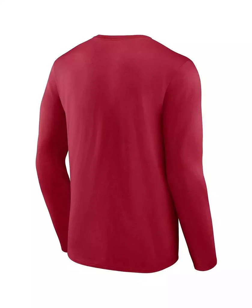 Fanatics Men's Cardinal USC Trojans Distressed Arch Over Logo Long Sleeve T-shirt 2