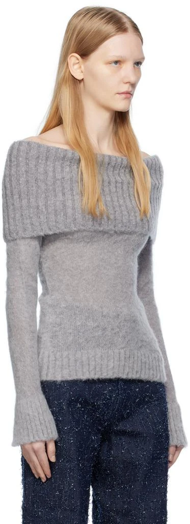 Elleme Gray Off Shoulder Sweater 2