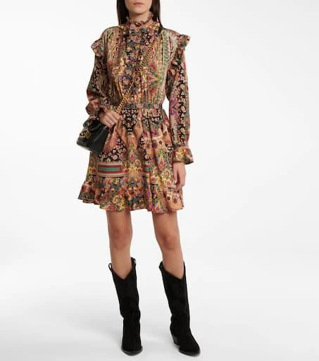 ETRO Paisley wool and silk minidress 2