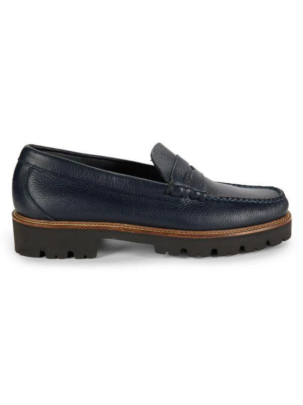G.H. Bass Larson Lug Sole Leather Penny Loafers 1