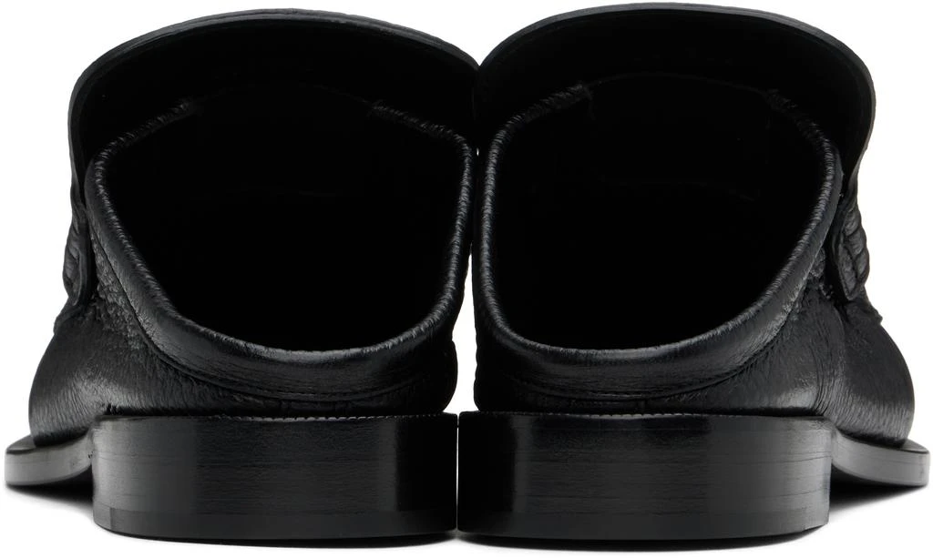 Dries Van Noten Black Leather Slip-on Loafers 2