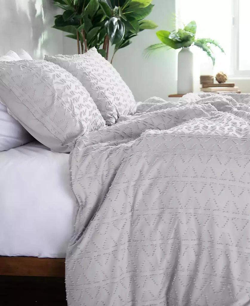SOUTHSHORE FINE LINENS Dhara 2 Piece Textured Duvet Cover Set 3