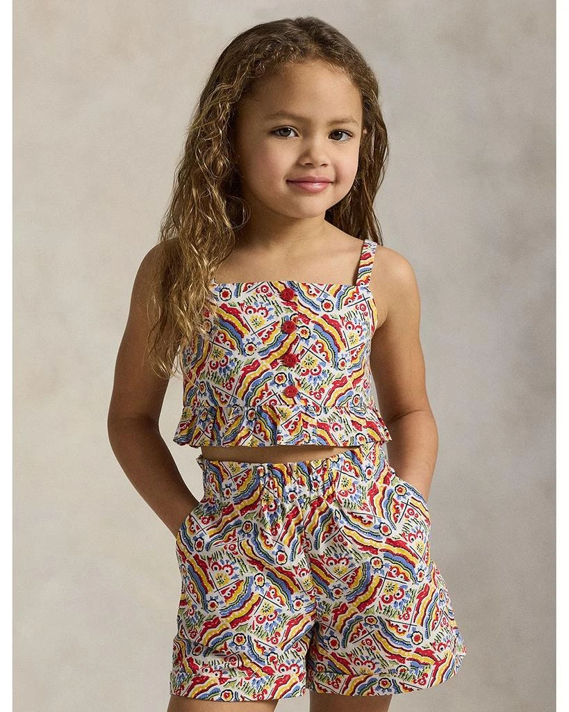 Ralph Lauren Girls
 Riviera-Print Cotton Top 
Short Set - Little Kid, Big Kid 1