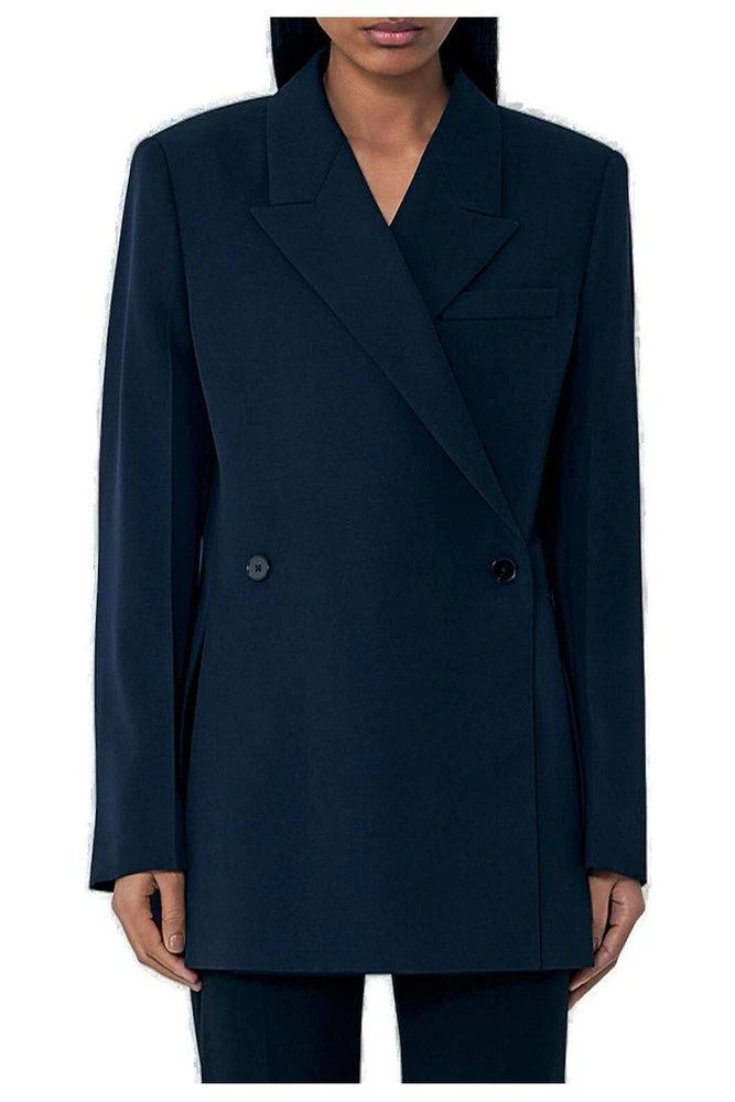 Jil Sander Jil Sander Gabardine Double Breasted Blazer