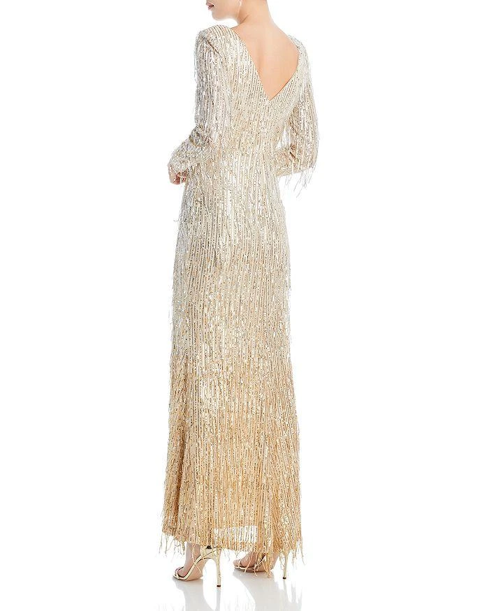 Eliza J Fringe Sequin Gown 7