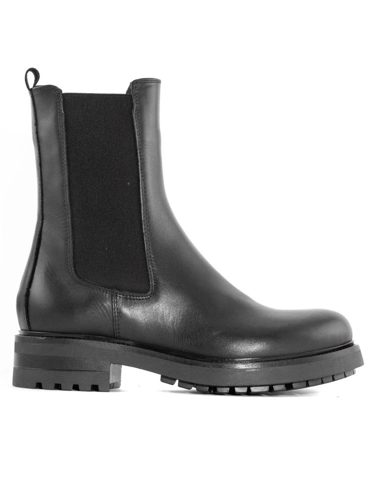 Julie Dee Black Leather Ankle Boot 1