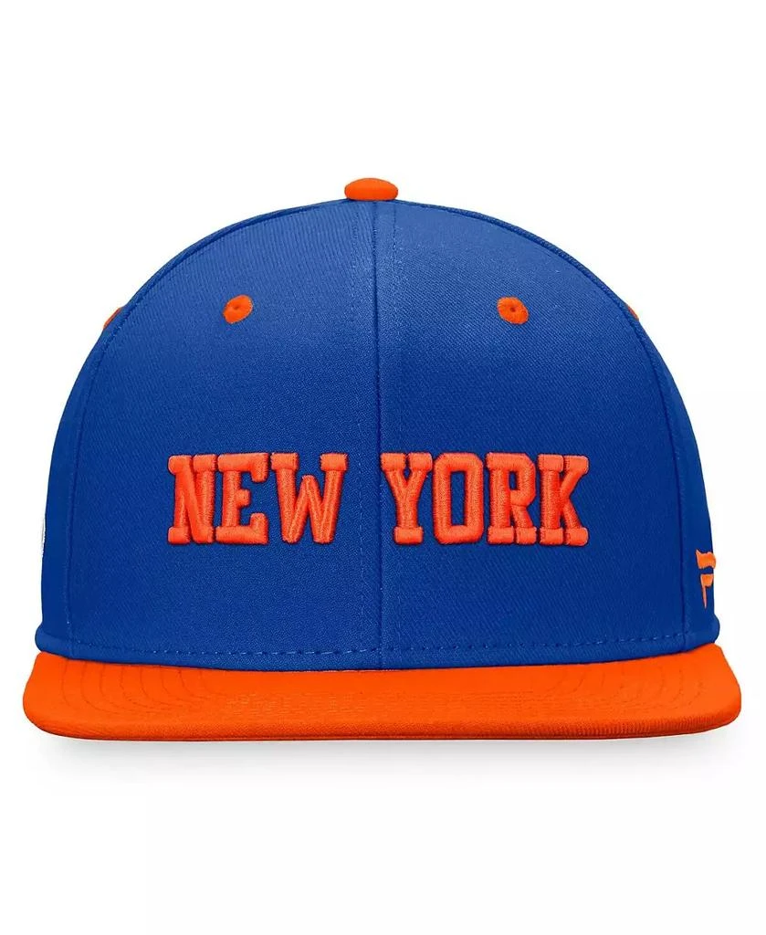 Fanatics Men's Royal/Orange New York Islanders Heritage City Two-Tone Snapback Hat 2