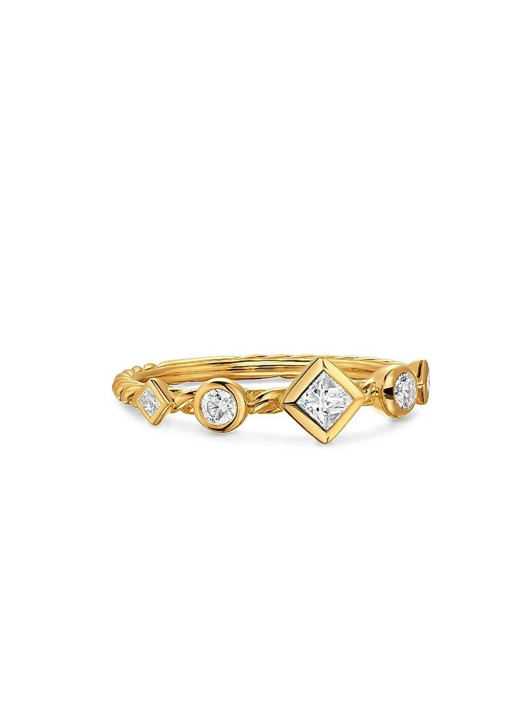 David Yurman Petite Modern Renaissance Band Ring in 18K Yellow Gold