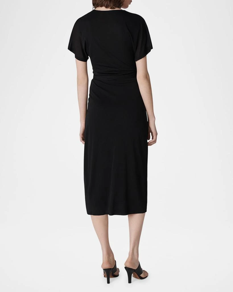 Diane von Furstenberg Paisley Bodycon Midi Wrap Dress 3