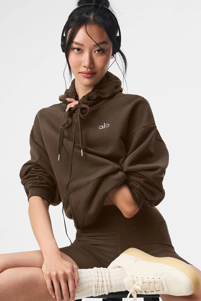 Alo Yoga Accolade Hoodie - Espresso 1