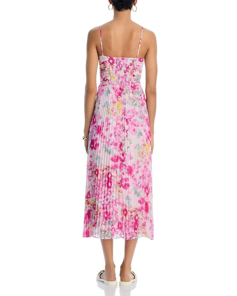 Steve Madden Ray Pleated Floral Chiffon Midi Dress 4
