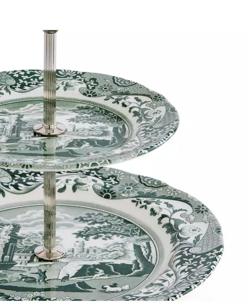 Spode Heritage Green Italian 2-Tier Cake Stand 5