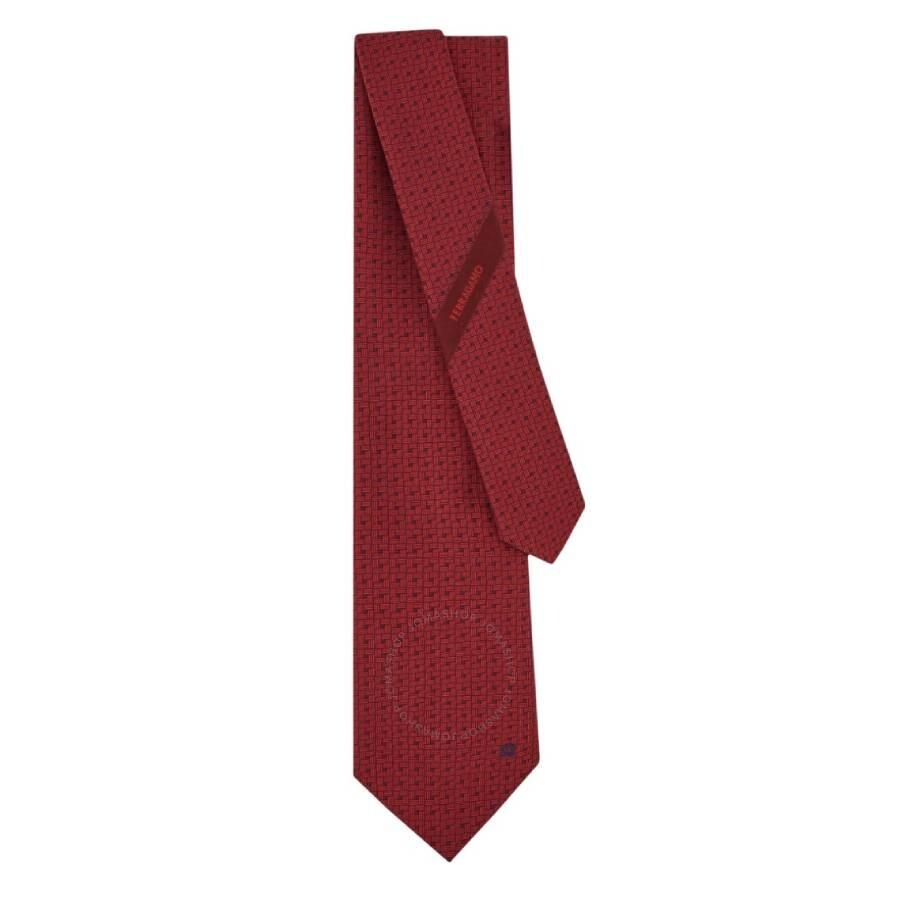 Salvatore Ferragamo Gancini Jacquard Silk Tie