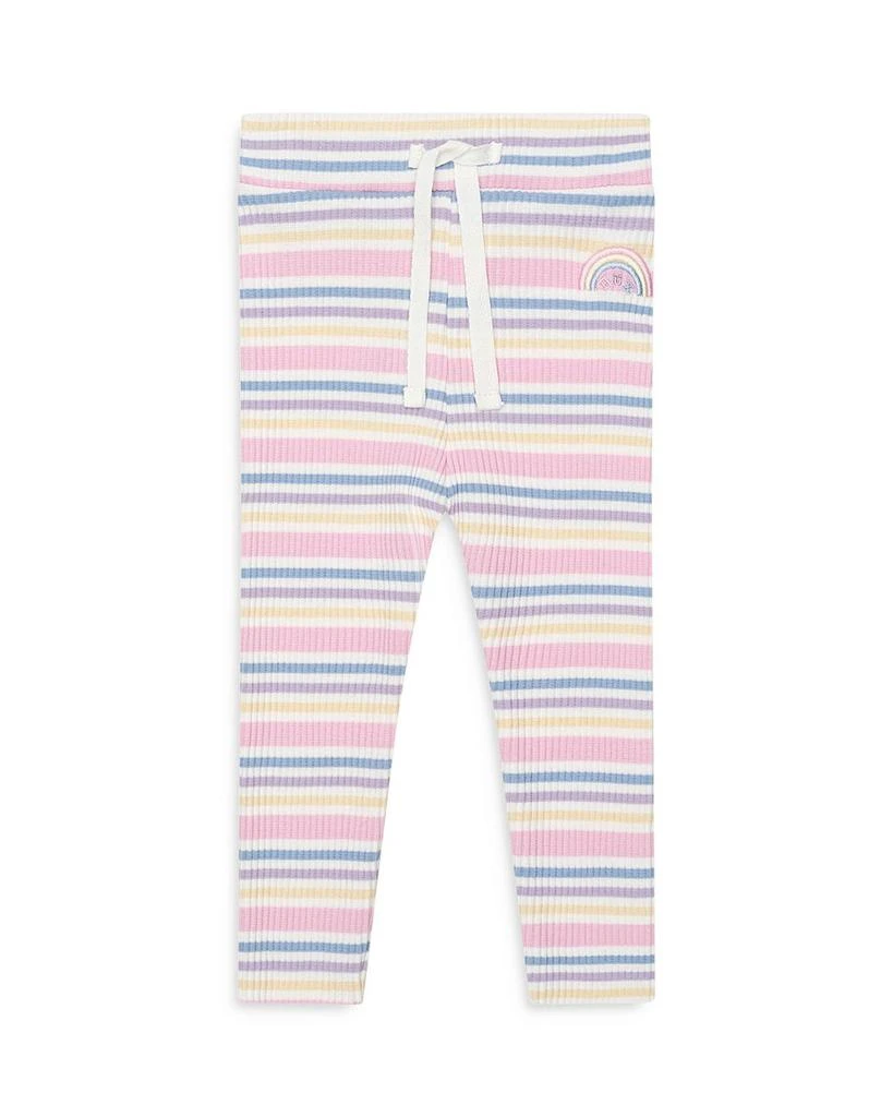 Huxbaby Girls' Rainbow Striped Rib Leggings - Baby 1