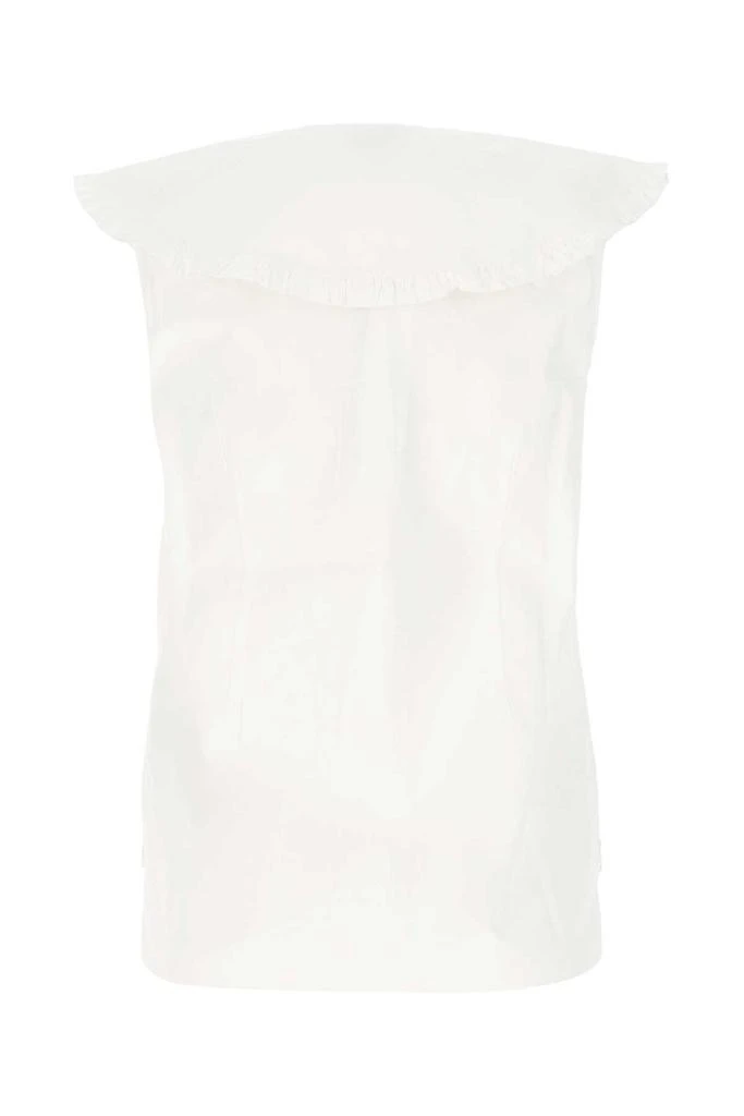 Ganni Ganni Ruffled Sleeveless Shirt 2