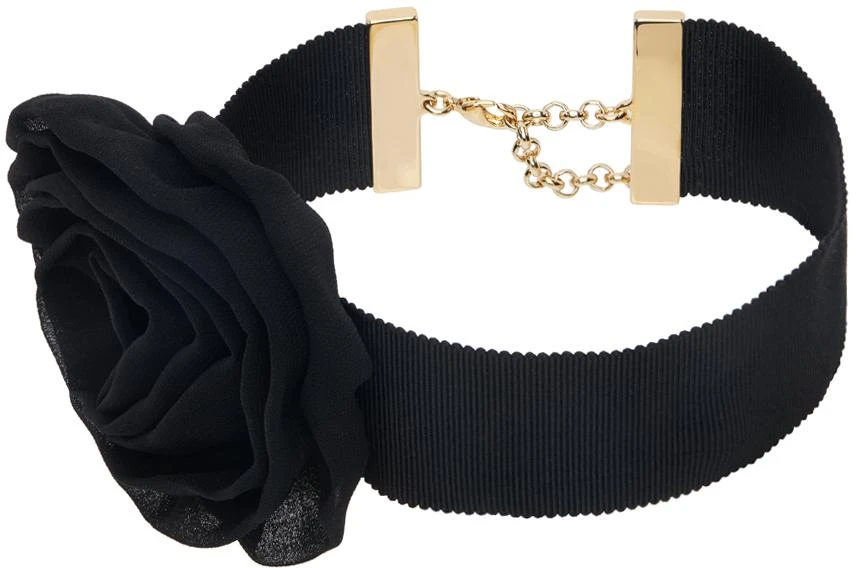 Blumarine Black Rose Choker 1