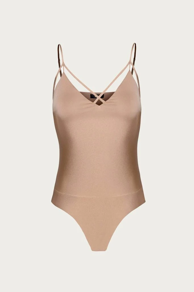 AFRM Cole Bodysuit In Sienna