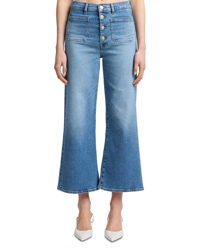 7 For All Mankind Ultra High Rise Cropped Flare Jeans in Fancy