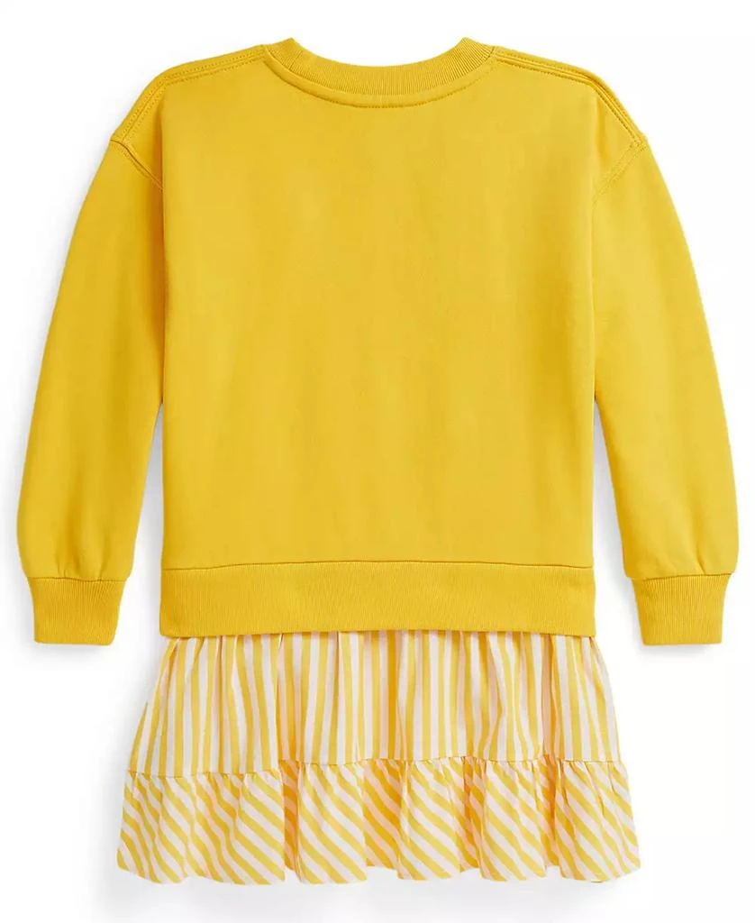 Ralph Lauren Girls
2T-6X Striped Skirt Loop Back Fleece Dress 2