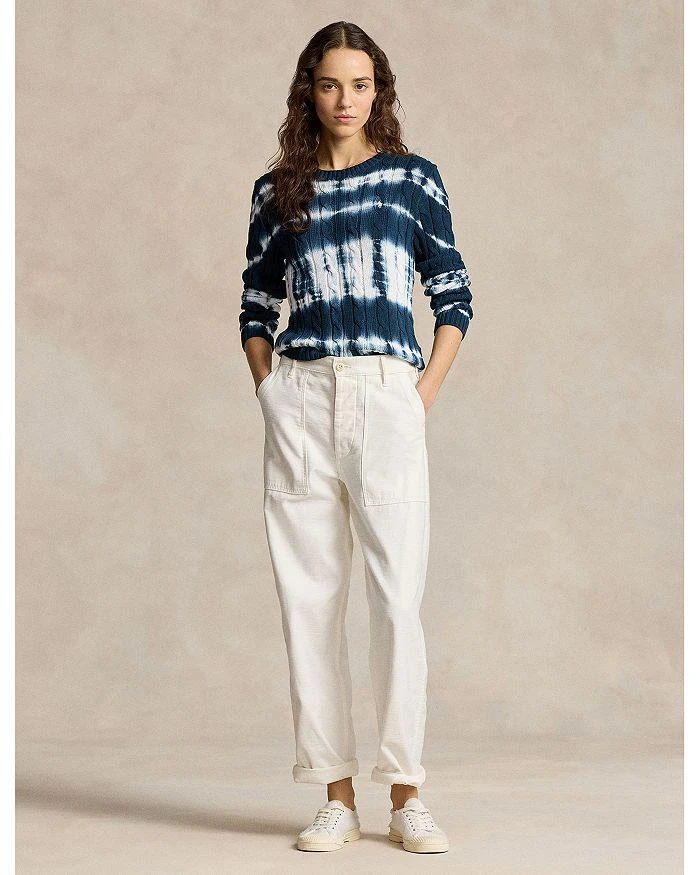 Ralph Lauren Lauren Ralph Lauren Tie Dye Cable Knit Cotton Sweater 2