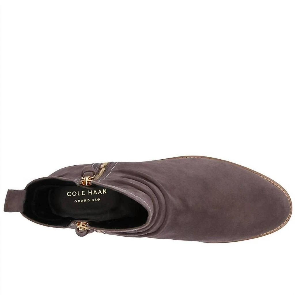 Cole Haan Women's Harrington Grand Slouch Bootie In Storm Cloud Suede 4