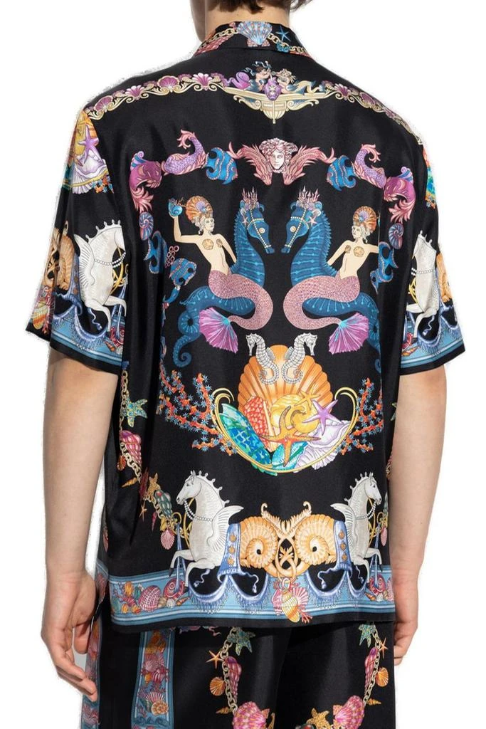 Versace Versace Coral Theatre Printed Short-Sleeved Shirt 3