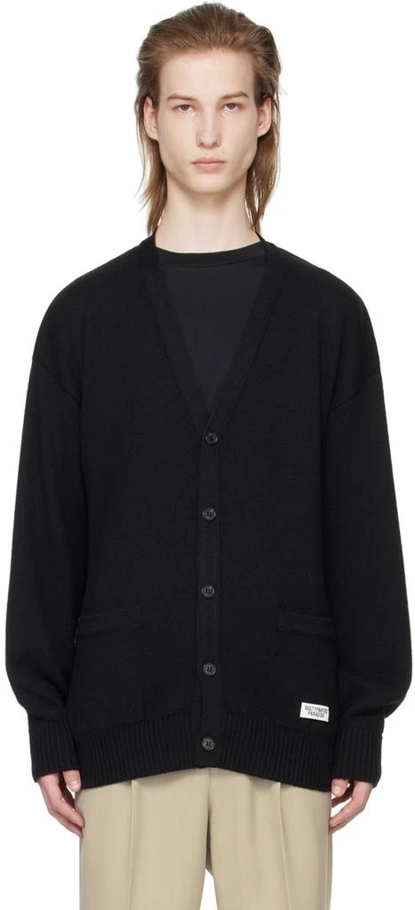 Wacko Maria Black Buttoned Cardigan 1