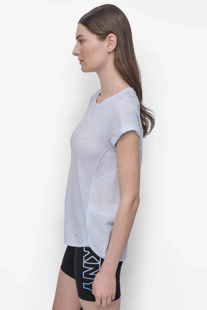 DKNY SLUB WAFFLE-KNIT TEE 3