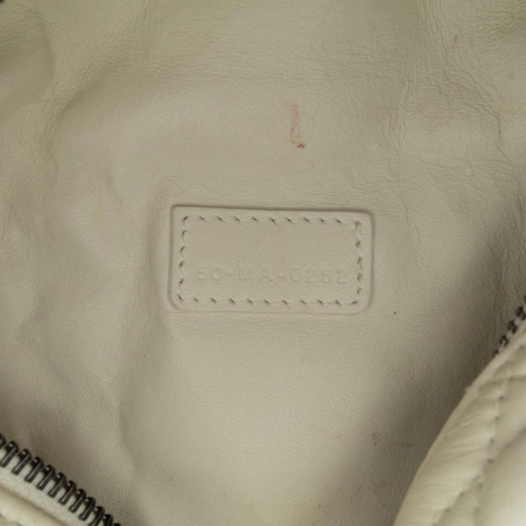 Dior Dior White Calfskin Macro-Cannage DiorTravel Nomad Pouch 6