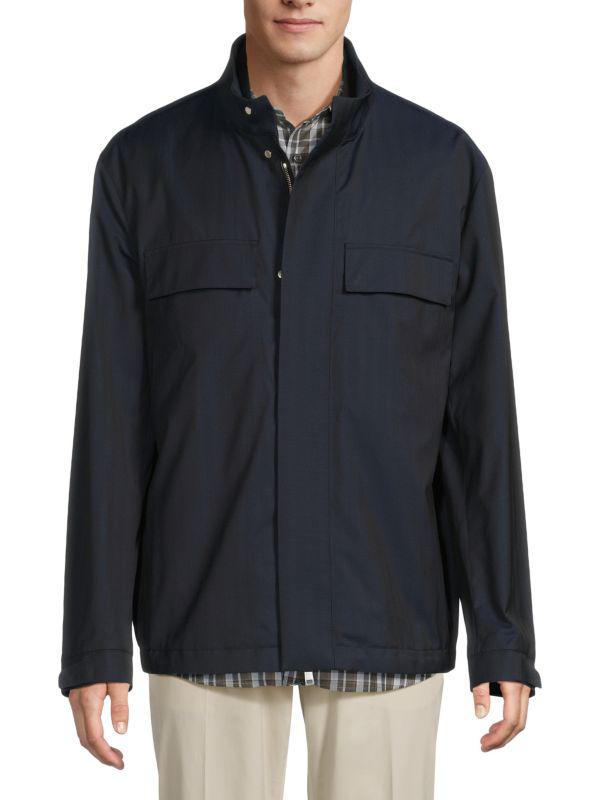 ジャケット・アウター Scale Off Wool Stand Collar Blouson Windproof Stand Collar Blouson | UNIQLO US