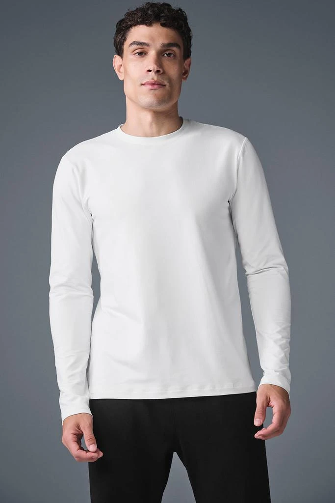 Alo Conquer Reform Crewneck Long Sleeve - White 1