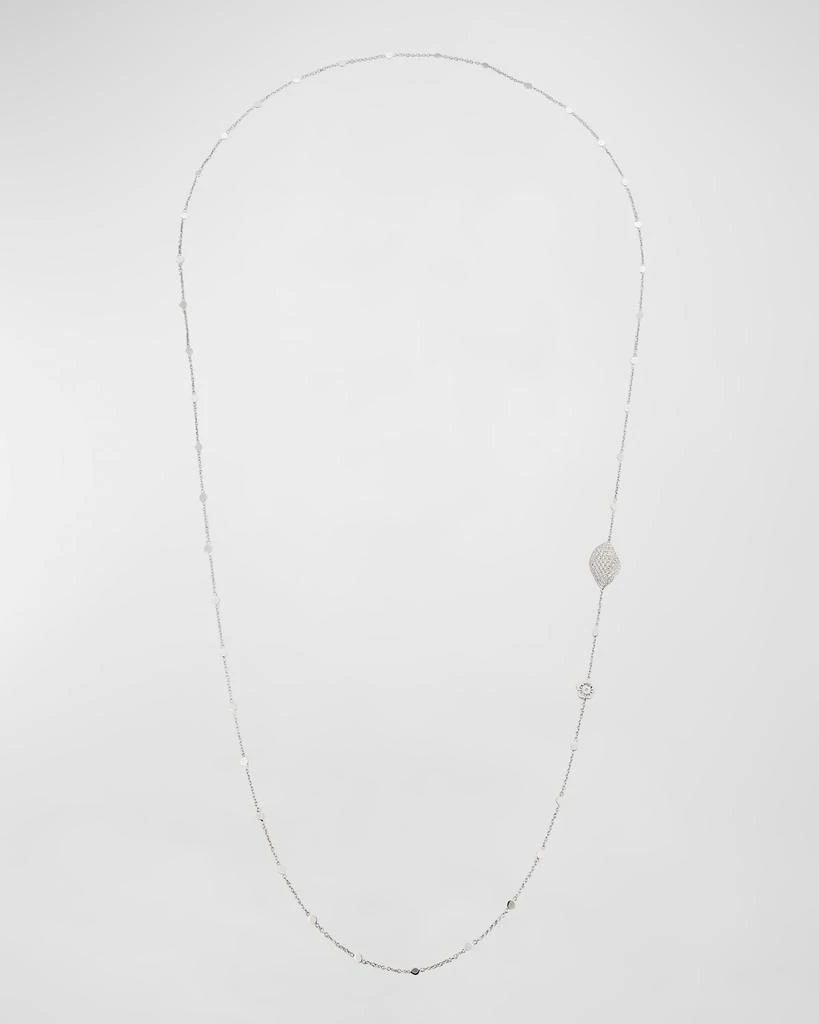 Pasquale Bruni Aleluia 18K White Gold Necklace with Diamond Pave 1