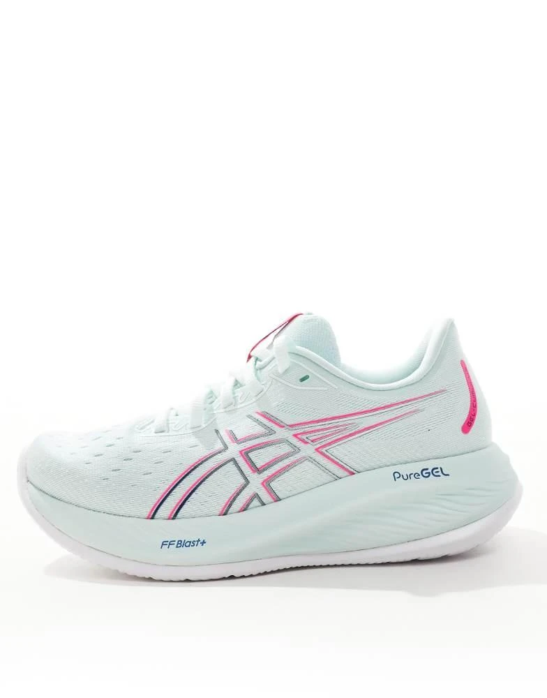 Asics Asics Gel-Cumulus 26 neutral running trainers in light blue and pink 2