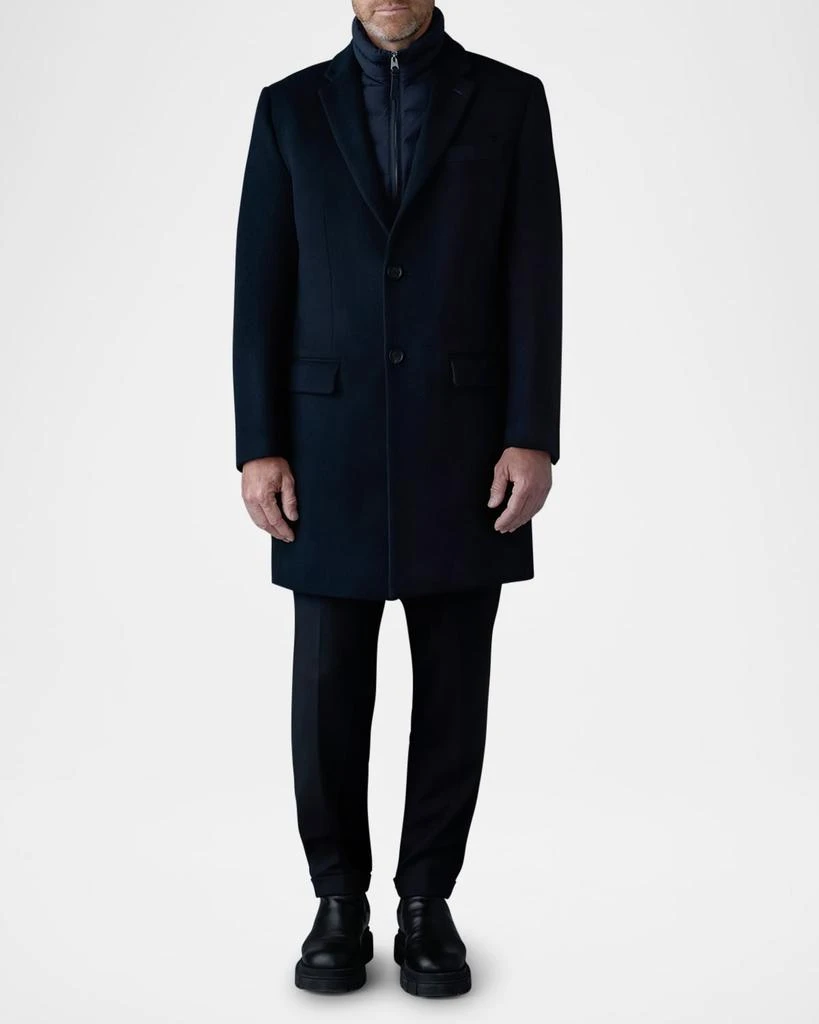 Mackage Men's Wool Topcoat with Removable Down Bib 2