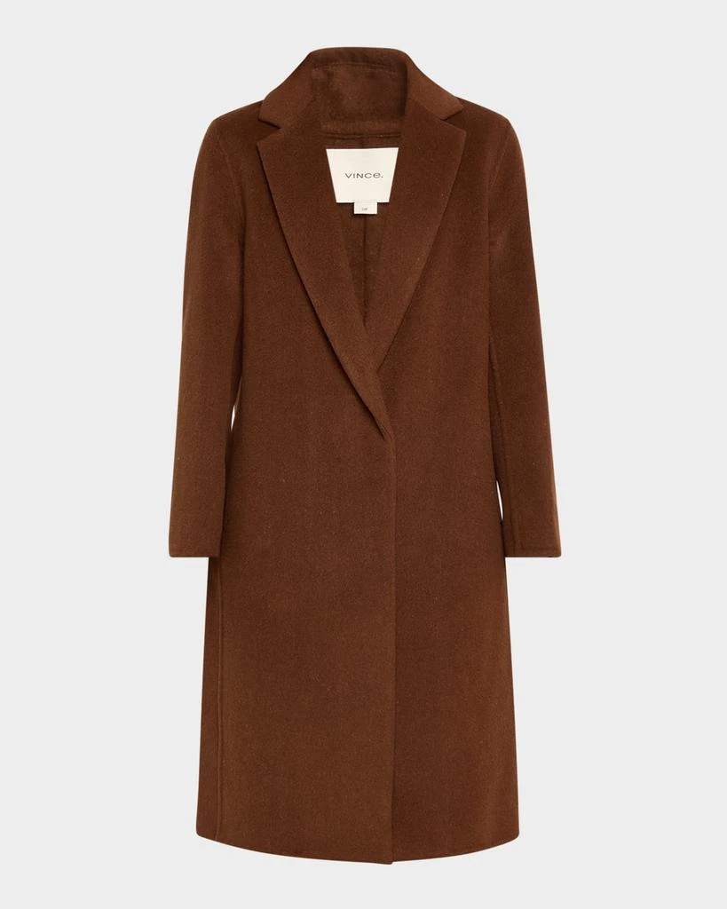 Vince Classic Straight Wool-Blend Coat 1
