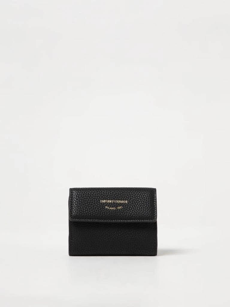 Emporio Armani Emporio Armani wallet in grained synthetic leather 1