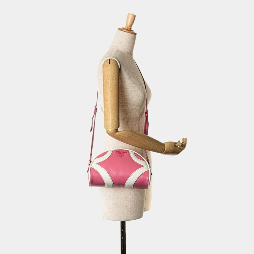 Prada Prada Pink White Calfskin Bag 9
