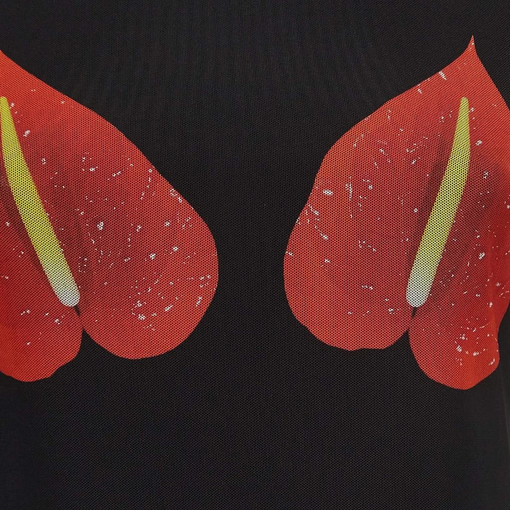 Loewe Loewe Black Mesh Anthurium Printed Full Sleeves Top L 3