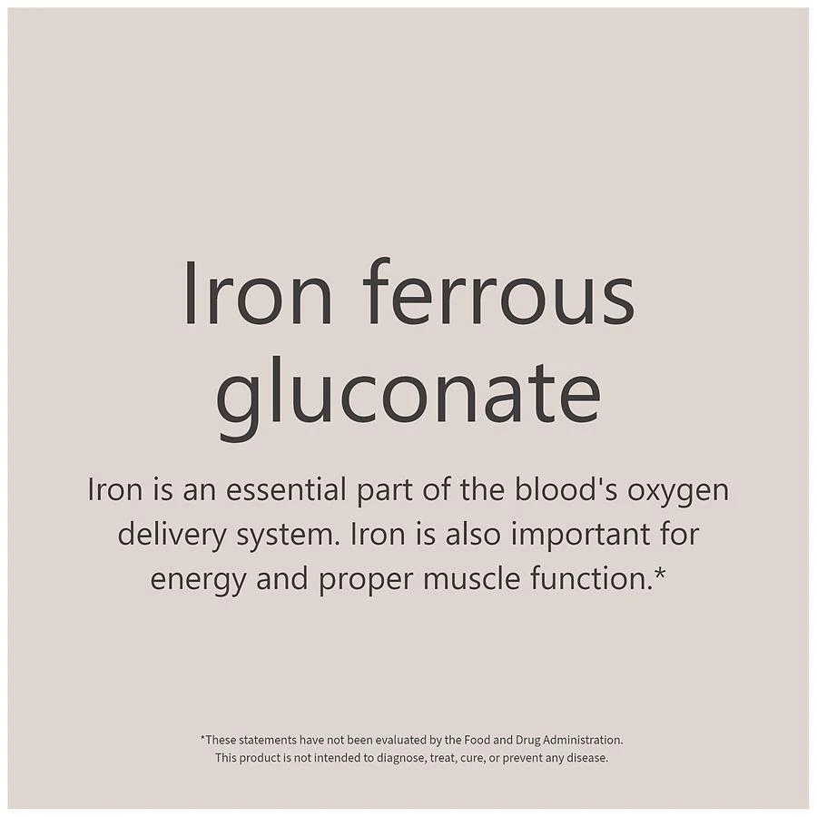 Walgreens High Potency Iron Ferrous Gluconate 27 mg Tablets (100 days) 5