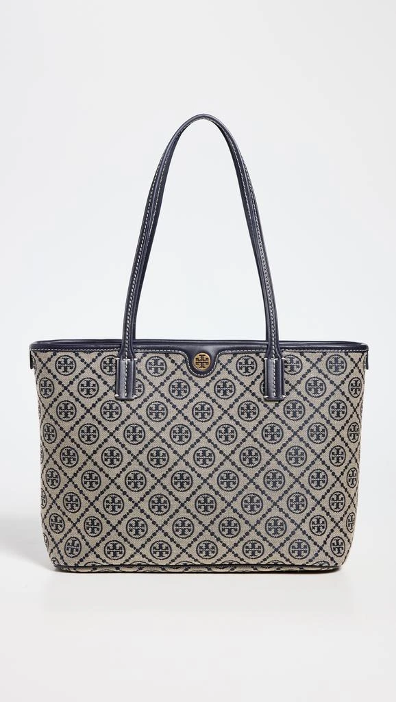 Tory Burch T Monogram Small Zip Tote 1