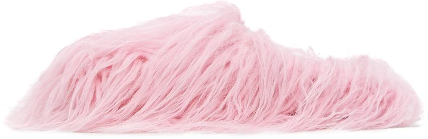 Marni SSENSE Exclusive Pink Fussbett Sabot Loafers 3