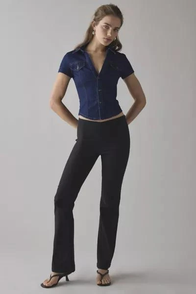 BDG BDG Polly Denim Slim Short Sleeve Button-Up Shirt 3